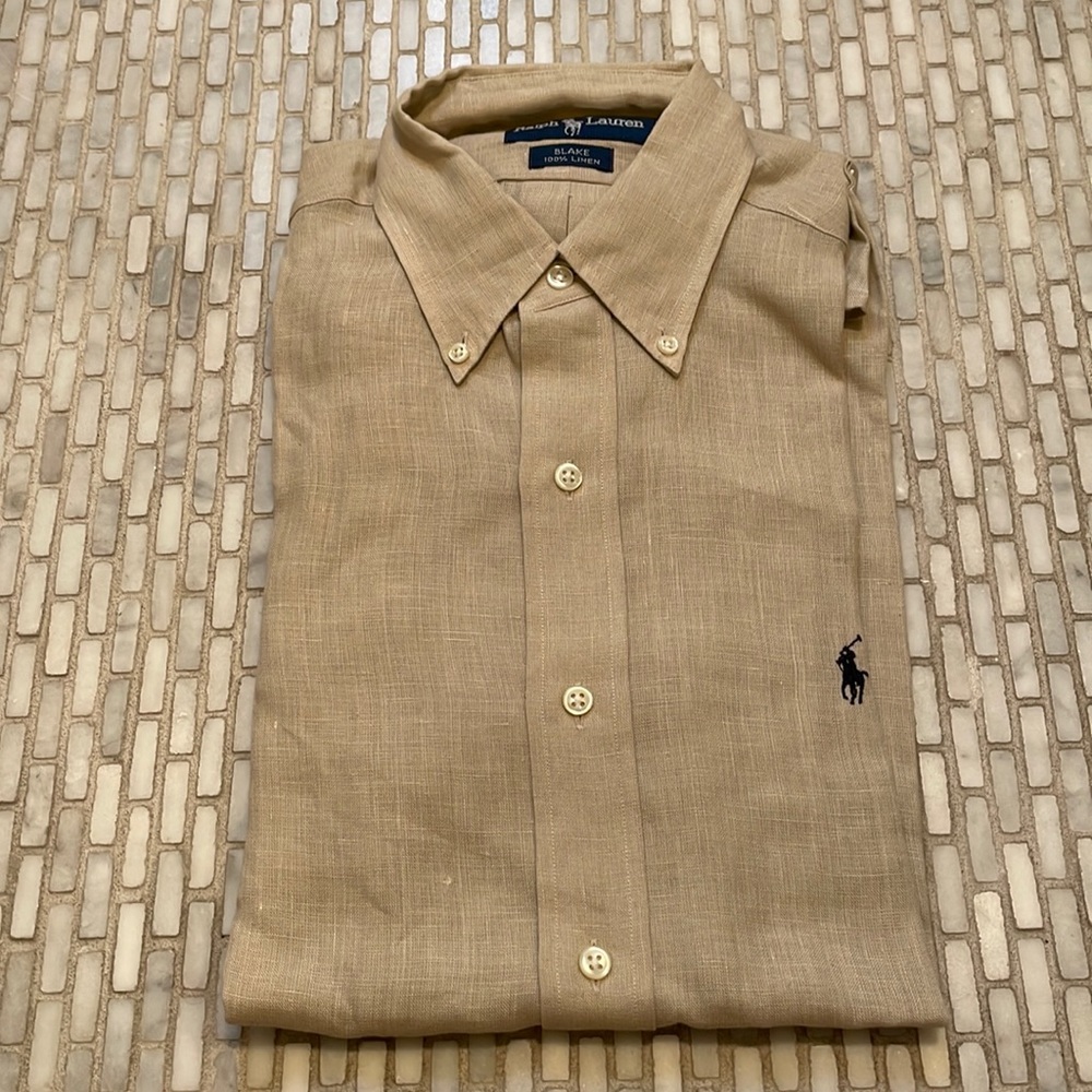 Ralph Lauren “Blake” Linen Button Down Shirt